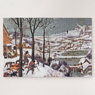 Hunters in de sneeuw (winter), Pieter Bruegel Legpuzzel