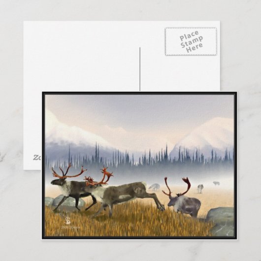 Hunters in the Mist (Cariou) Briefkaart (Voorkant / Achterkant)