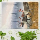 Hunters in the Mist (Cariou) Theedoek (Gevouwen)