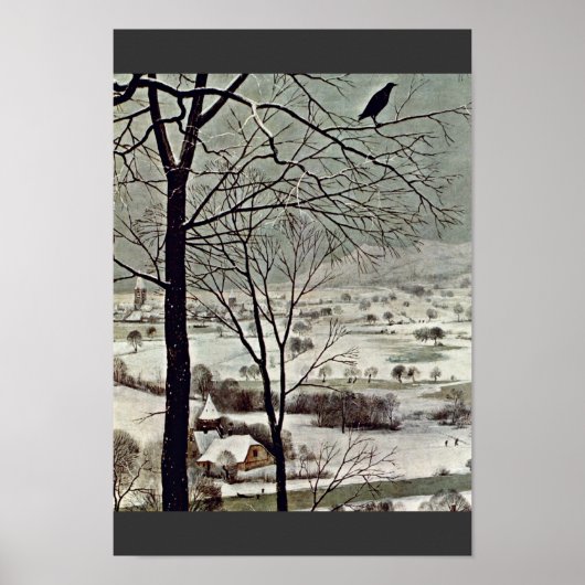 Hunters In The Snow (Month Of January) Detail Poster (Voorkant)