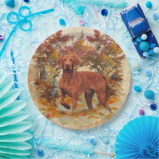 Hunters , levenspartners Vizsla papieren borden Papieren Bordje (Feest)