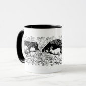 Hunter's Lodge Deer & Wild Boar German Style Mok (Voorkant links)