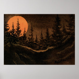 "Hunter's Moon - Light" Poster Nocturnal