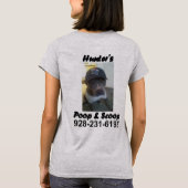 Hunter's Poop & Scoop T-shirt (Achterkant)