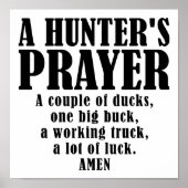 Hunter's Prayer Funny Poster (Voorkant)
