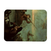 Hunters Shooting at Ducks (olie op doek) Magneet (Horizontaal)