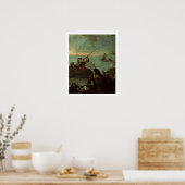 Hunters Shooting at Ducks (olie op doek) Poster (Keuken)