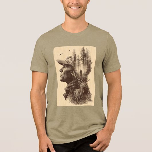 Hunters Spirit Print T-shirt (Voorkant)