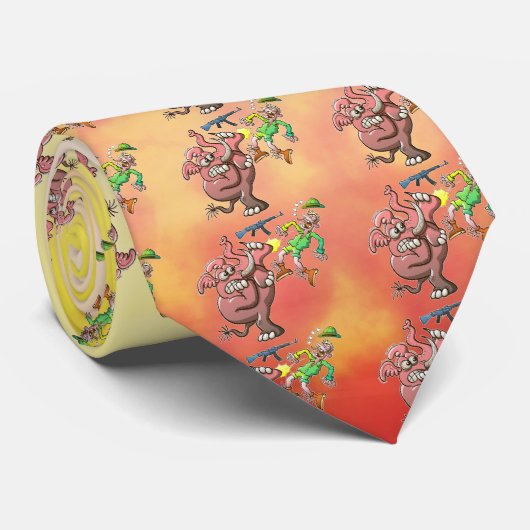 Hunter's Teeth in plaats van Elephant's Tusks Stropdas (Opgerold)