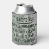 Hunters Toast Funny Green Camouflage Blikjeskoeler (Blikje Voorkant)