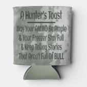 Hunters Toast Funny Green Camouflage Blikjeskoeler (Voorkant)