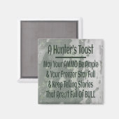 Hunters Toast Funny Green Camouflage Magneet (Voorkant / Achterkant)