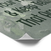Hunters Toast Funny Green Camouflage Poster (Hoek)