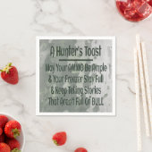 Hunters Toast Funny Green Camouflage Servet (Insitu)