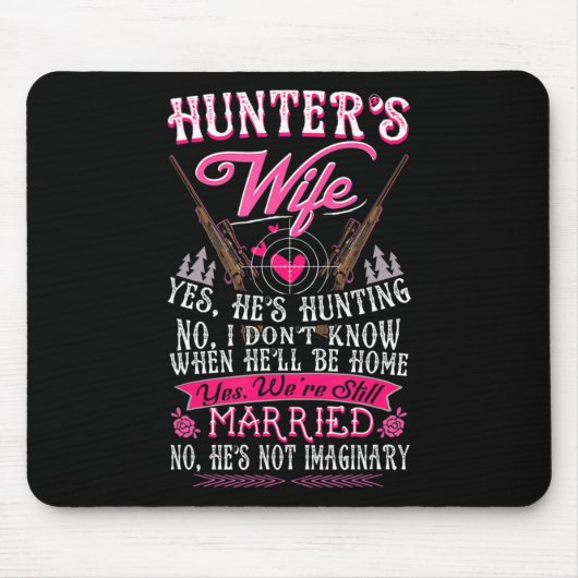 Hunter's vrouw Ja Hij jaagt vlinder voor Muismat (Voorkant)