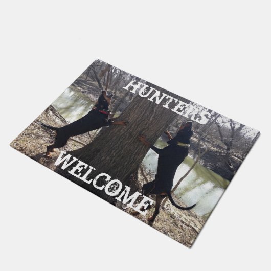 Hunters Welcome Coonhounds Treing Deurmat (Schuin)