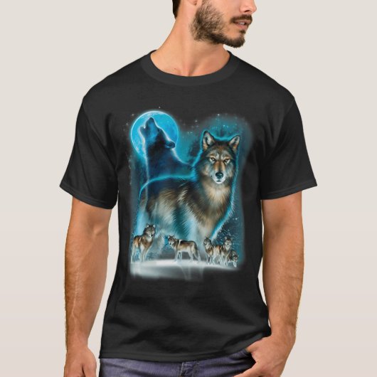 Hunters Wolf Owl House T-shirt (Voorkant)