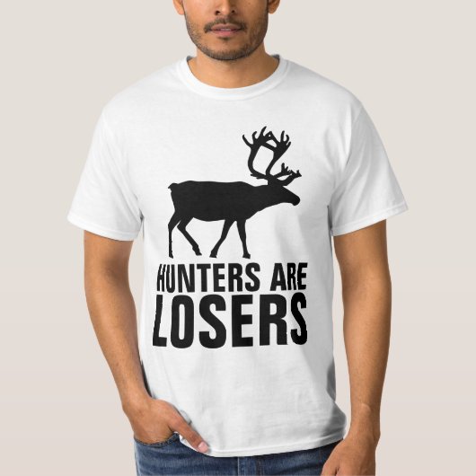 HUNTERS ZIJN LOSERS T-Shirts (DEER) (Voorkant)