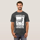 HUNTERS ZIJN LOSERS, T-shirts tegen jacht (Voorkant volledig)