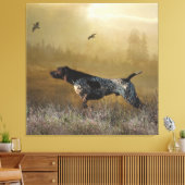 Hunteseizoen, Duitse kustwijzer Tapest Canvas Afdruk (Insitu (Woonkamer))