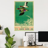 Hunting and Fishing Vintage Poster (Thuiskantoor)