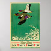 Hunting and Fishing Vintage Poster (Voorkant)