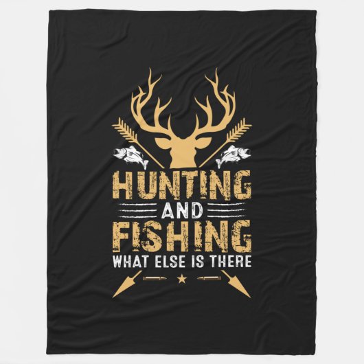 Hunting And Fishing What Else Is There Fleece Deken (Voorkant)
