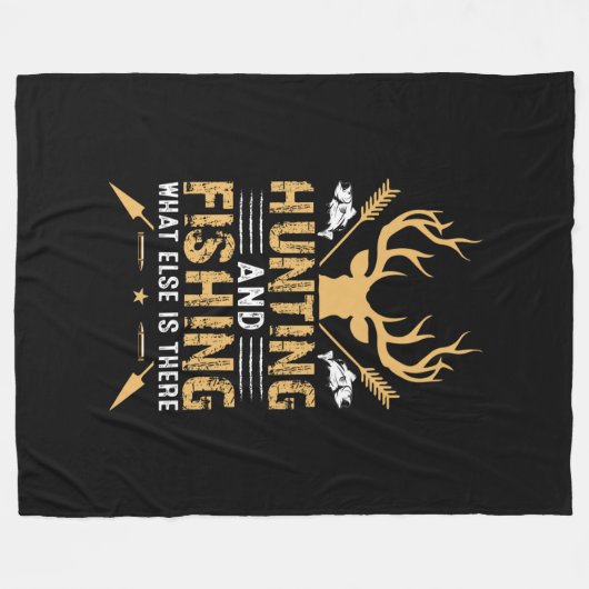 Hunting And Fishing What Else Is There Fleece Deken (Voorkant (Horizontaal))