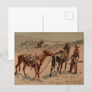 Hunting Antelope beroemd gemaakt door Frederic Rem Briefkaart