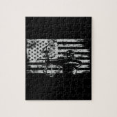Hunting Archer American Flag Bowhunting Hunt Legpuzzel (Verticaal)