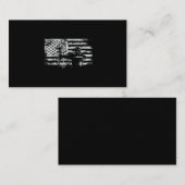 Hunting Archer American Flag Bowhunting Hunt Visitekaartje (Voorkant / Achterkant)