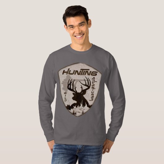 Hunting avventures T-Shirt (Voorkant volledig)