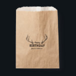 Hunting Birthday Favor Party Bag voor jagers Bedankzakje<br><div class="desc">Hunting Birthday Favor Party Bag for Hunters on kraft paper - Oh mijn hert!</div>