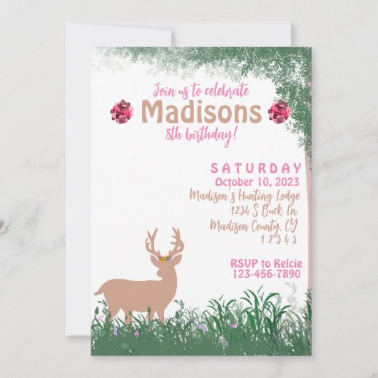 Hunting Birthday Kaart (Voorkant)