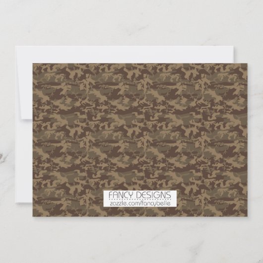 Hunting Birthday Kaart (Achterkant)