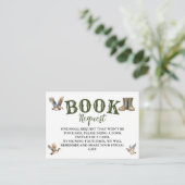 Hunting Boy Baby Shower Book Request Informatiekaartje (Staand voorkant)