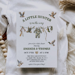 Hunting Boy-Baby shower Kaart