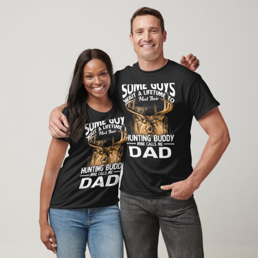 Hunting Buddy Mine noemt me papa Vaderdag Deer T-shirt (Unisex)