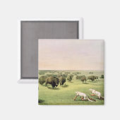 Hunting Buffalo Camouflaged Magneet (Voorkant / Achterkant)