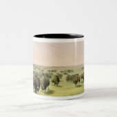 Hunting Buffalo Camouflaged Tweekleurige Koffiemok (Center)