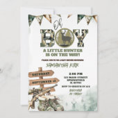 Hunting Camo Boy Baby Shower Kaart (Voorkant)
