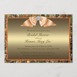 Hunting Camo Bridal Shower Kaart