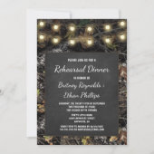 Hunting Camo + Chalk Repetitie Diner Uitnodigingen (Voorkant)