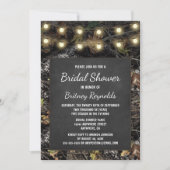 Hunting Camo Chalkboard Bridal Shower Invitations Kaart (Voorkant)