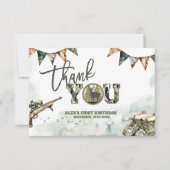 Hunting Camo Thank You Card Bedankkaart (Voorkant)