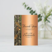 Hunting Camo Wedding Hartelijk dank Bedankkaart (Staand voorkant)