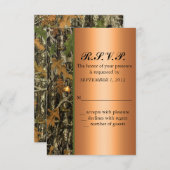 Hunting Camo Wedding RSVP Invite (Voorkant / Achterkant)