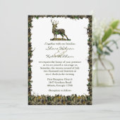 Hunting Camouflage bruiloft-uitnodiging Kaart (Staand voorkant)