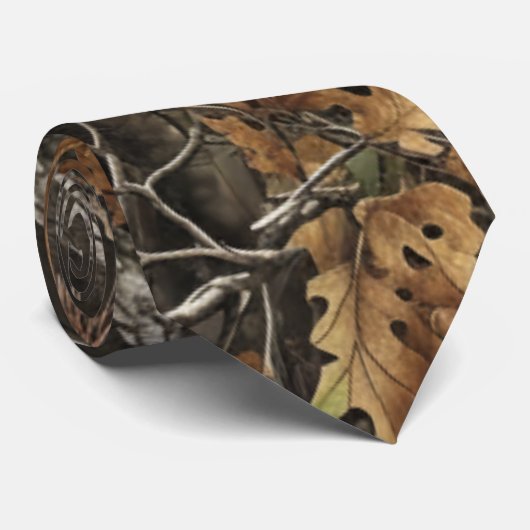 Hunting Camouflage Pattern Stropdas (Opgerold)