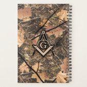 Hunting Camouflage Square Compass Planner (Achterkant)
